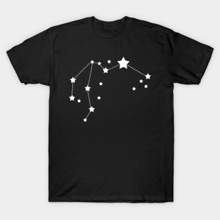 Aquarius Stars Zodiac Constellation T-Shirt